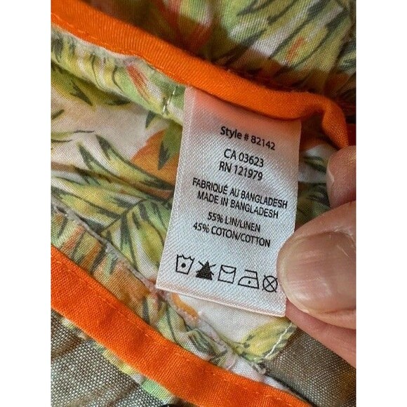 Private Member PM Brand Linen Blend Pants‎ XL Green Drawstring Style 82142 - Picture 5 of 12